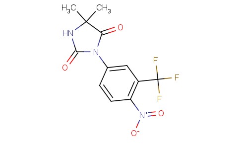 5,5-dimethyl-3-(4-nitro-3-(trifluoromethyl)phenyl)imidazolidine-2,4-dione