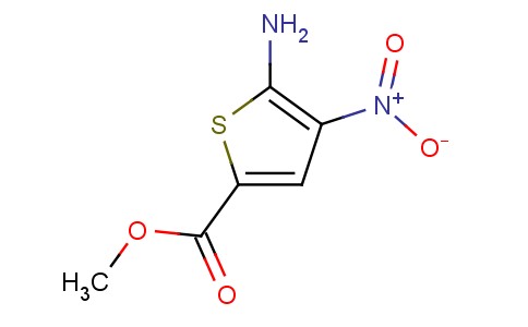2-Thiophenecarboxylic acid, 5-amino-4-nitro-, methyl ester