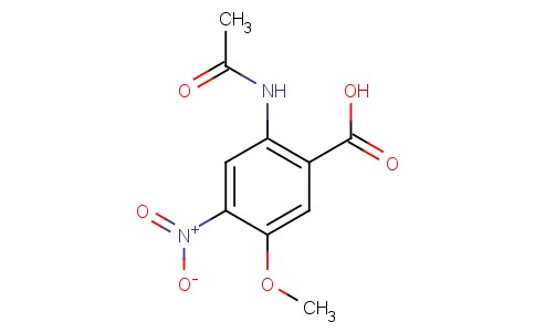 2-乙酰氨基-5-甲氧基-4-硝基苯甲酸