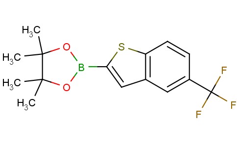 4,4,5,5-tetramethyl-2-(5-(trifluoromethyl)benzo[b]thiophen-2-yl)-1,3,2-dioxaborolane