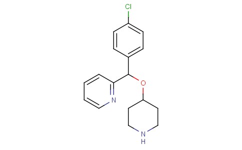 2-((4-chlorophenyl)(piperidin-4-yloxy)methyl)pyridine
