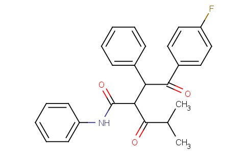 2-(2-(4-fluorophenyl)-2-oxo-1-phenylethyl)-4-methyl-3-oxo-N-phenylpentanamide