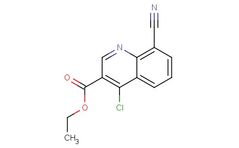 4-氯-8-氰基喹啉-3-甲酸乙酯