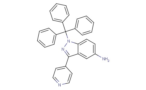 3-(吡啶-4-基)-1-三苯甲基-1H-吲唑-5-胺