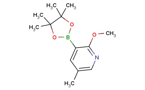 2-甲氧基-5-甲基-3-(4,4,5,5-四甲基-1,3,2-二氧杂环戊硼烷-2-基)吡啶