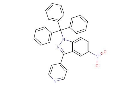 5-nitro-3-(pyridin-4-yl)-1-trityl-1H-indazole