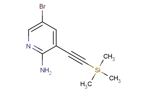 5-溴-3-((三甲基甲硅烷基)乙炔基)吡啶-2-胺