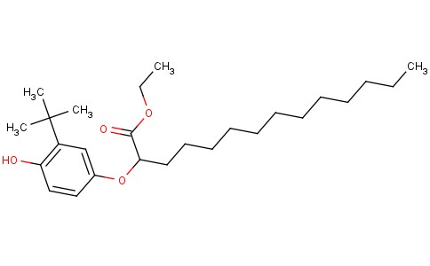 2-(3-叔丁基-4-羟基苯氧基)十四酸乙酯