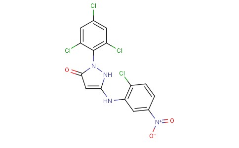 1-(2',4',6'-三氯苯基)-3-(2'-氯-5'-硝基苯胺基)-5-吡唑酮