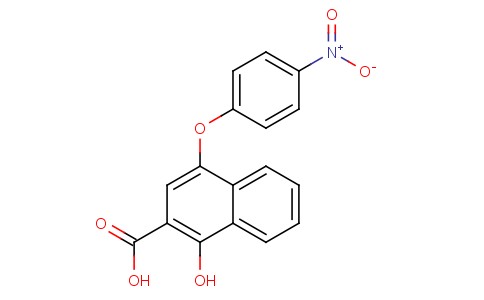 1-hydroxy-4-(4-nitrophenoxy)-2-naphthoic acid
