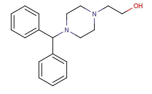 1-diphenylmethyl-4-(2-hydroxyethyl)piperazine