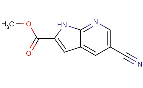 甲基-5-氰基-1H-吡咯并[2,3-b〕吡啶-2-羧酸乙酯