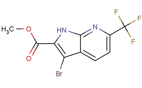 3-溴-6-(三氟甲基)-1H-吡咯并[2,3-B]吡啶-2-羧酸甲酯
