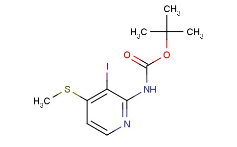 tert-butyl 3-iodo-4-(methylthio)pyridin-2-ylcarbamate