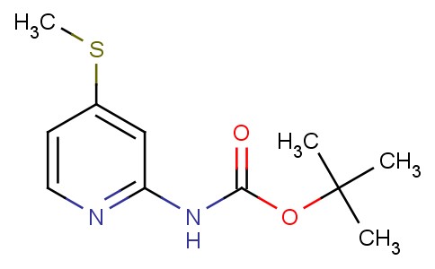 4-(甲硫基)吡啶-2-氨基甲酸叔丁酯
