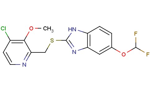 5-Difluoromethoxy-2-[(4-Chloro-3-methoxy-2-pyridinyl)methyl]thio-1H-benzimidazole