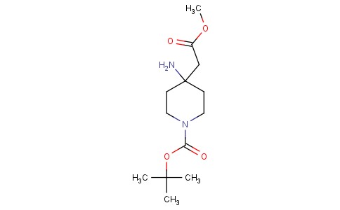 tert-butyl 4-amino-4-(2-methoxy-2-oxoethyl)piperidine-1-carboxylate