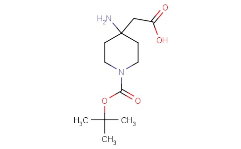 2-(4-amino-1-(tert-butoxycarbonyl)piperidin-4-yl)acetic acid