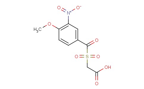 3-Nitro-4-methoxy benzoyl sulfonyl acetic acid