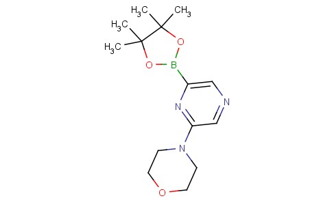 4-[6-(4,4,5,5-Tetramethyl-1,3,2-dioxaborolan-2-yl)pyrazin-2-yl]morpholine