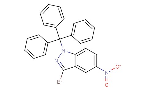 3 -溴-5 -硝基-1-（三苯甲基） -1H-吲唑