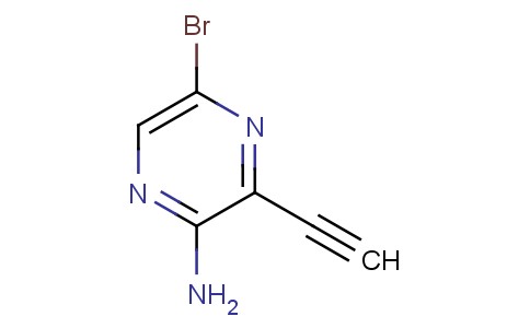 5-溴-3-乙炔基吡嗪-2-胺