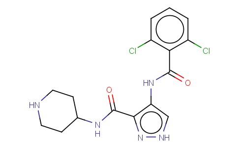 N-(4-哌啶基)-4-(2,6-二氯苄氨基)-1H-吡唑-3-羧胺盐酸盐