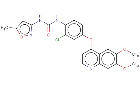 N-[2-氯-4-[(6,7-二甲氧基-4-喹啉基)氧基]苯基]-N'-(5-甲基-3-异恶唑基)脲
