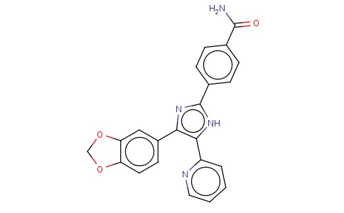 4-[4-(1,3-苯并二唑-5-基)-5-(2-吡啶基)-1H-咪唑-2-基]-苯酰胺水合物