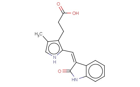 2-[(1,2-二氢-2-氧代-3H-吲哚-3-亚基)甲基]-4-甲基-1H-吡咯-3-丙酸