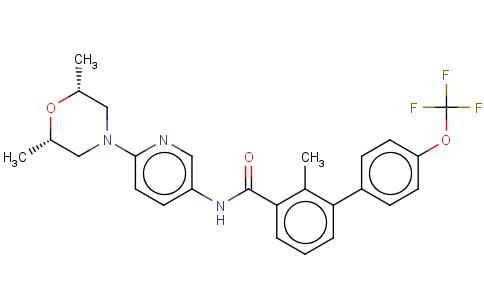REL-N-[6-[(2R,6S)-2,6-二甲基-4-吗啉基]-3-吡啶基]-2-甲基-4'-(三氟甲氧基)-[1,1'-联苯]-3-甲酰胺
