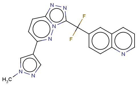 6-[二氟[6-(1-甲基-1H-吡唑-4-基)-1,2,4-噻唑并[4,3-B]吡嗪-3-基]甲基]-喹啉