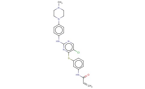 N-[3-[[5-氯-2-[[4-(4-甲基-1-哌嗪基)苯基]氨基]-4-嘧啶基]硫基]苯基]-2-丙烯酰胺