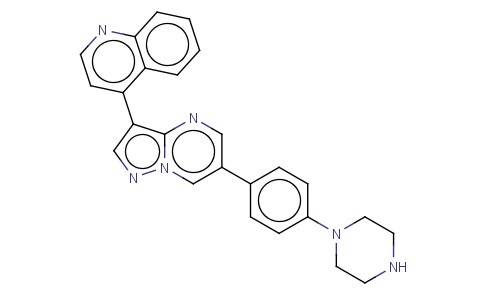 4-[6-(4-(哌嗪-1-基)苯基]吡唑并[1,5-A]嘧啶-3-基)喹啉