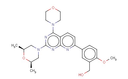 5-[2-[(2R,6S)-2,6-二甲基-4-吗啉基]-4-(4-吗啉基)吡啶并[2,3-D]嘧啶-7-基]-2-甲氧基苯甲醇