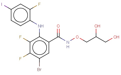 5-溴-N-(2,3-二羟基丙氧基)-3,4-二氟-2-[(2-氟-4-碘苯基)氨基]苯甲酰胺