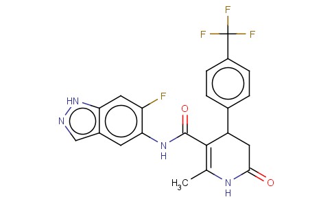N-(6-氟-1H-吲唑-5-基)-2-甲基-6-氧代-4-[4-(三氟甲基)苯基]-1,4,5,6-四氢-3-吡啶甲酰胺