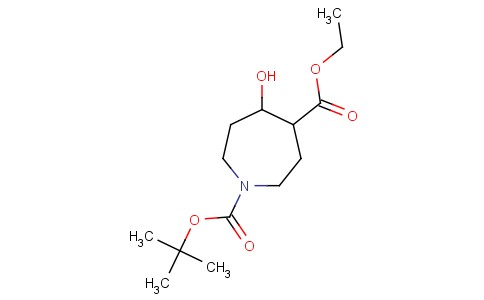 六氢-5-羟基-1H-氮杂卓-1,4-二羧酸 1-叔丁酯 4-乙酯