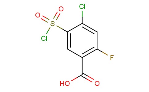 4-氯-2-氟-5-磺酰氯苯甲酸