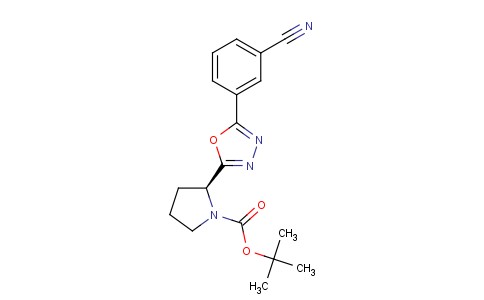 (S)-2-(5-(3-氰基苯基)-1,3,4-恶二唑-2-基)吡咯烷-1-甲酸叔丁酯