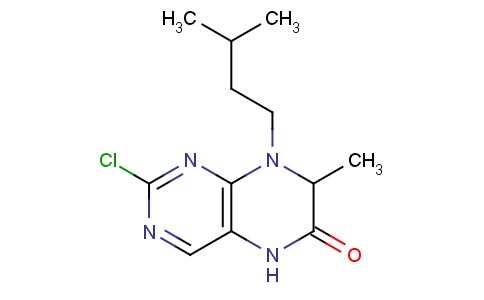 2-氯-8-异戊基-7-甲基-7,8-二氢喋呤-6[5H]-酮