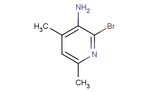 2-溴-3-氨基-4,6-二甲基吡啶