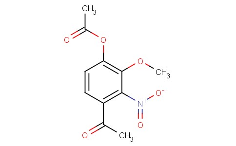 2-硝基-3-甲氧基-4-乙酰氧基苯乙酮