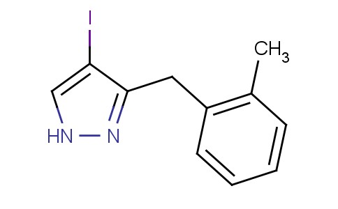 4-Iodo-3-(2-methylbenzyl)-1H-pyrazole