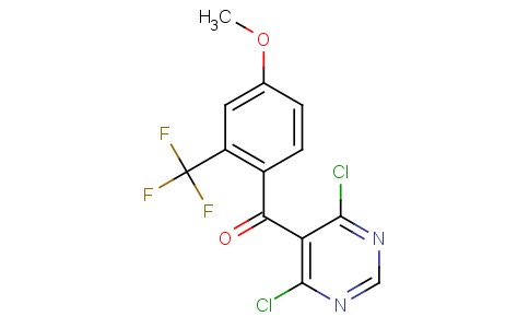 (4,6-二氯嘧啶-5-基)(4-甲氧基-2-(三氟甲基)苯基)甲酮