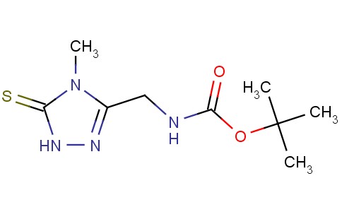 (4-甲基-5-硫代-4,5-二氢-1H-1,2,4-三唑-3-基)甲基氨基甲酸叔丁酯