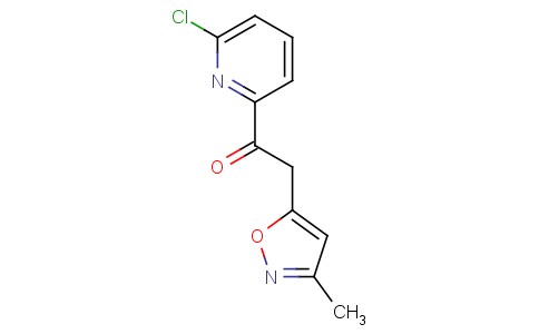 1-(6-氯吡啶-2-基)-2-(3-甲基异恶唑-5-基)乙酮