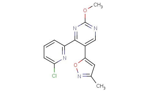 5-(4-(6-Chloropyridin-2-yl)-2-methoxypyrimidin-5-yl)-3-methylisoxazole