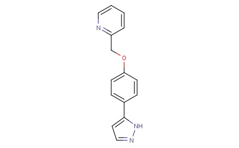 2-((4-(1H-pyrazol-5-yl)phenoxy)methyl)pyridine