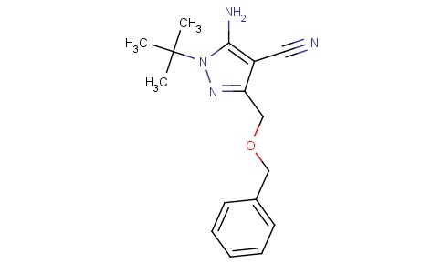 5-Amino-3-(benzyloxymethyl)-1-tert-butyl-1H-pyrazole-4-carbonitrile
